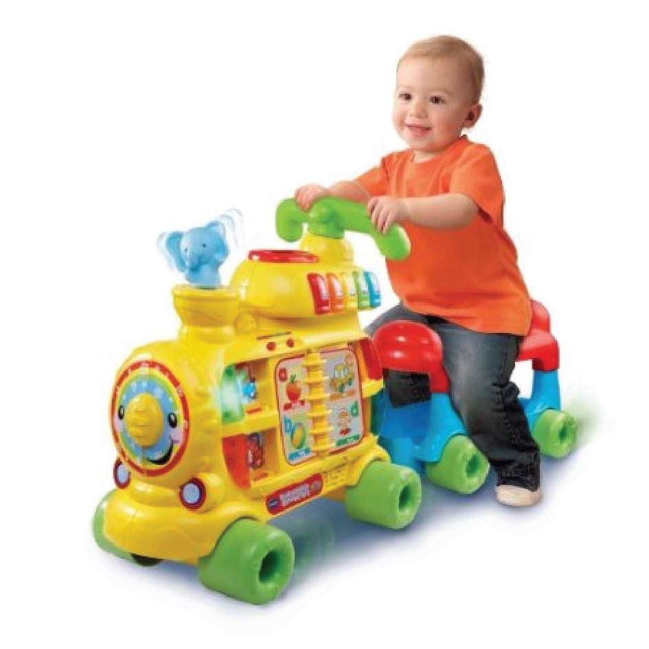 PUSHWALKER AND RIDE ON VTECH TRAIN