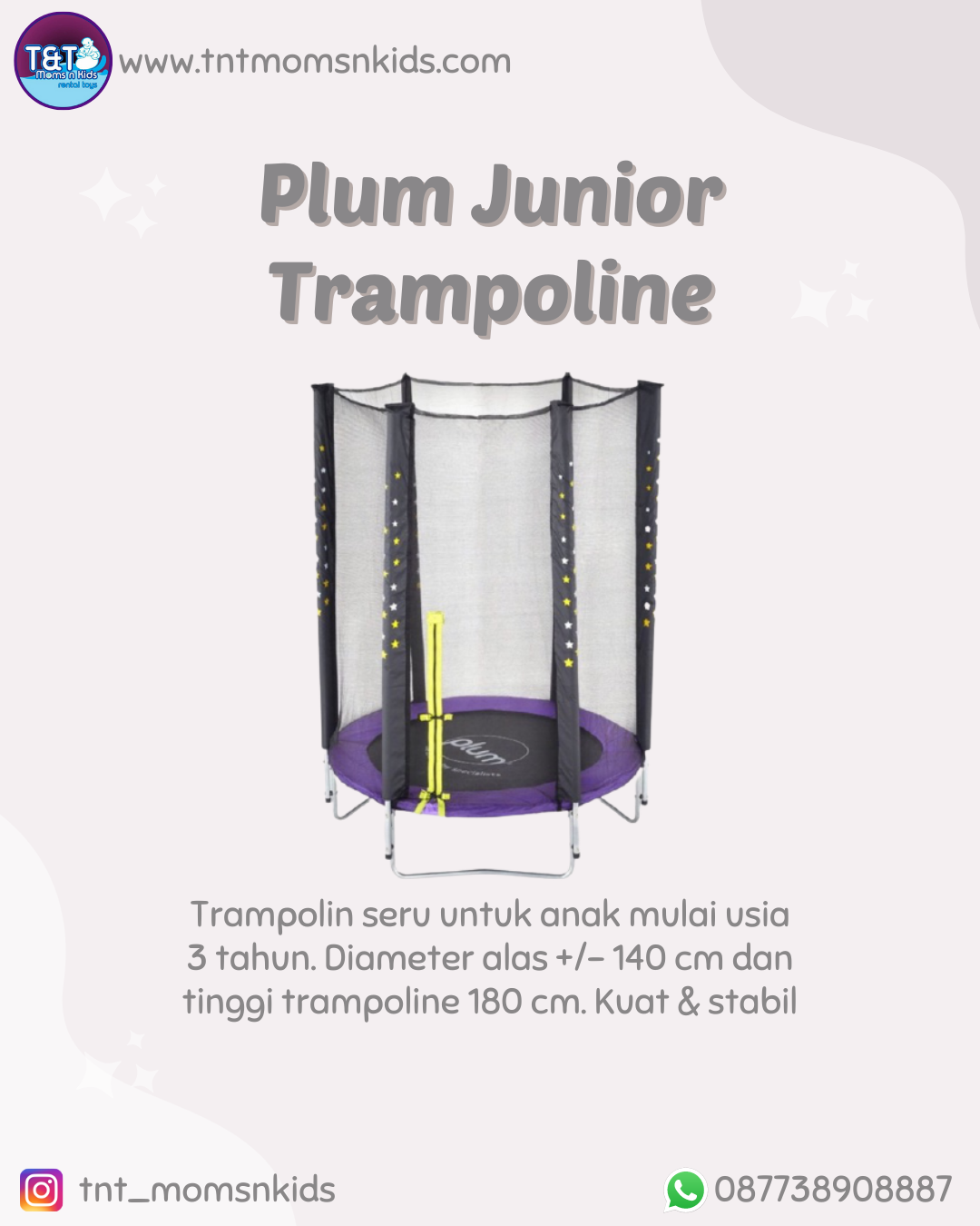 TRAMPOLINE PLUM JUNIOR PURPLE