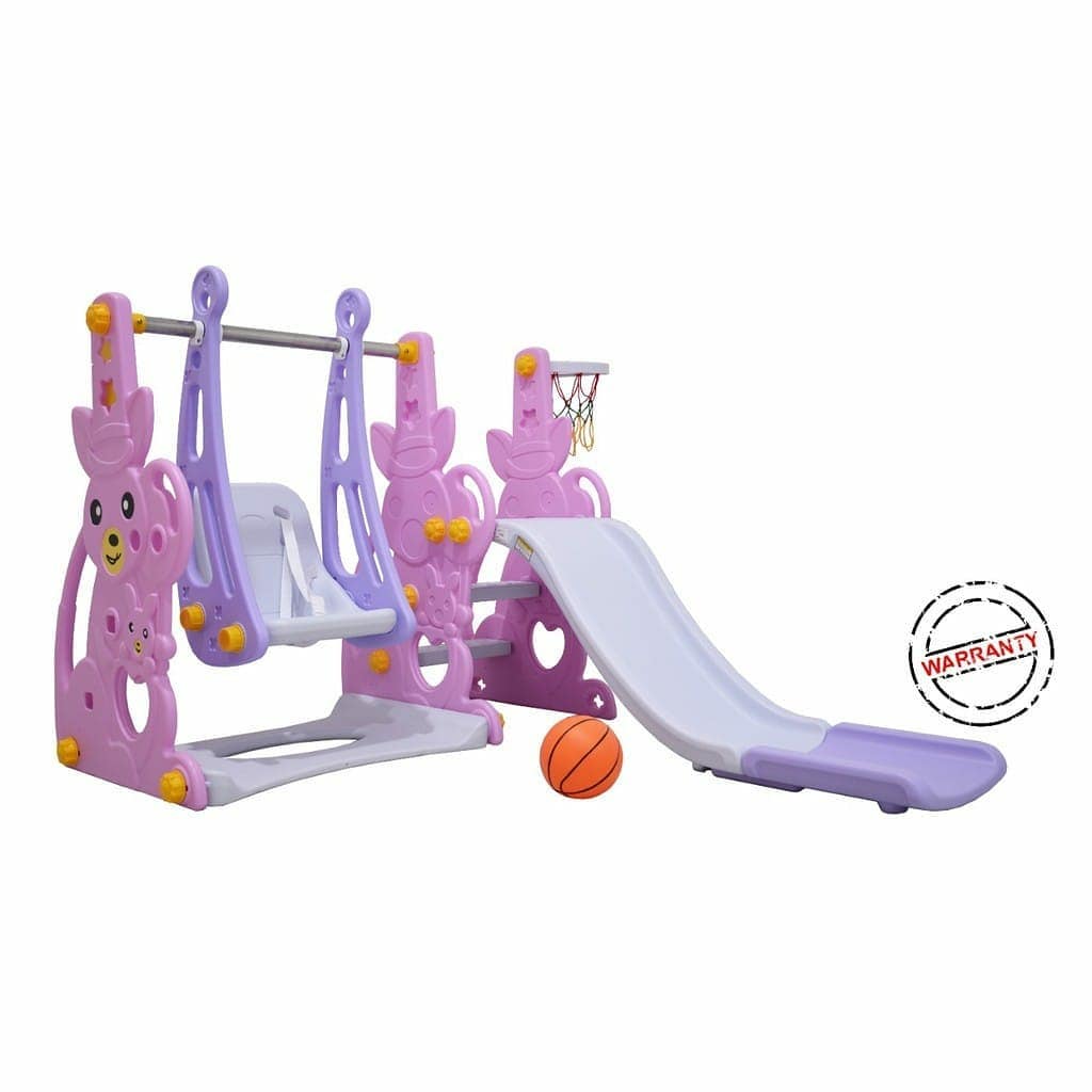 LUXURY KANGAROO SLIDE AND SWING PINK