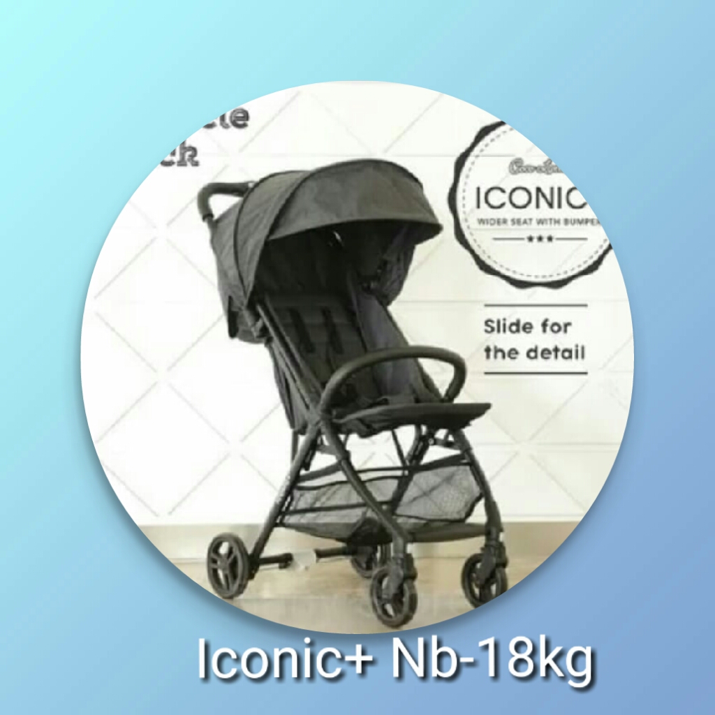 STROLLER COCOLATTE ICONIC+ WITH TRAVEL BAG GREY