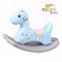 HAPPY PLAY ROCKING HORSE LIGHT BLUE 