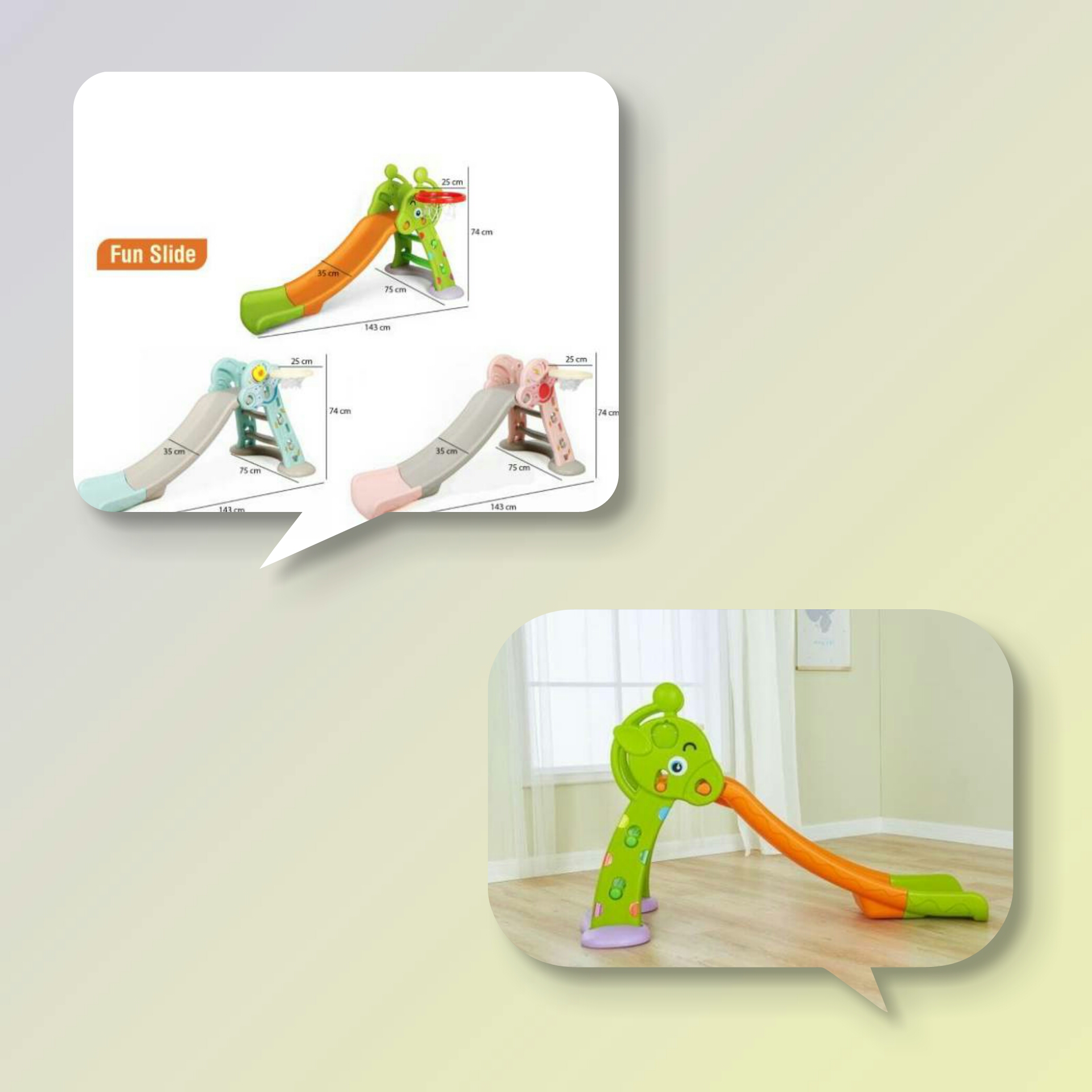 PRAKLON FUN SLIDE HIJAU 1