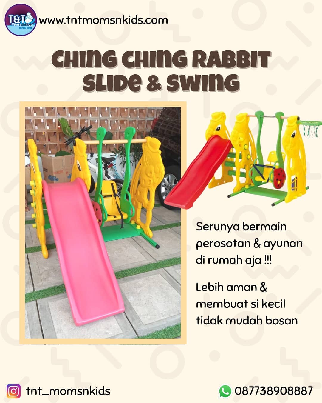 SLIDE AND SWING RABBIT CHINGCHING1